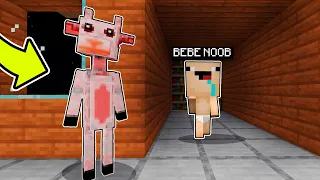 Me CONVIERTO en LA CABRA EN EL COLUMPIO para TROLLEAR a BEBE NOOB 😂🤣 | Michi Miau Minecraft Troll