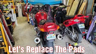 How To Replace Front Brake Pads On A Kawasaki Ninja #goonieskwad #goonskwad #zzr