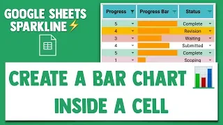 Create a Progress Bar Chart inside a Cell in Google Sheets