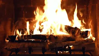 Birch Wood Burning   Crackling Fireplace Sounds 1 hour Realtime  without music Full HD