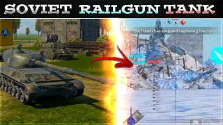 The Soviet Rail Gun Tank | WAR THUNDER MOBILE