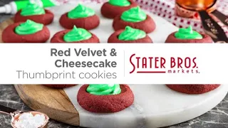 Red Velvet & Cheesecake Thumbprint Cookies | Stater Bros. Markets