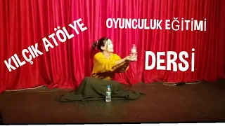 Oyunculuk Dersinde , Çiçekçi Kız tiplemesi ve çok eğlenceli dansı... :))) (Eğitmen-Cenk Tunalı)