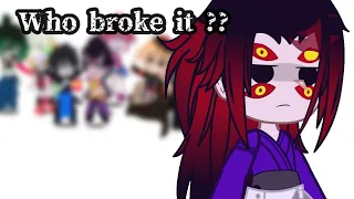 Who broke it?? || Memes || Demon slayer || Uppermoons || Gacha skit