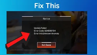 How to fix "Error code: 554696704" on Apex Legends Mobile | Unknown Anomaly on apex mobile