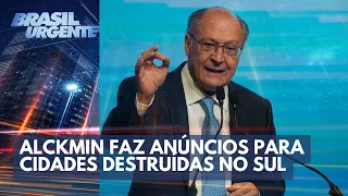 Prestes a visitar o RS, Alckmin faz anúncios para cidades destruídas