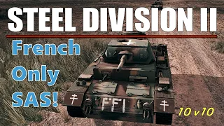 No Yanks Needed: France's Badass New SAS Division | Steel Division 2 10v10 Gameplay 1440p