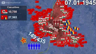Siege of Budapest in 1 minute using Google Earth