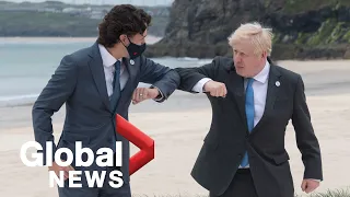 G7 summit: UK 's Boris Johnson welcomes world leaders in opening ceremony | FULL