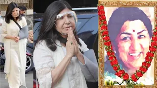 Singer Alka Yagnik Arrive At Lata Mangeshkar House