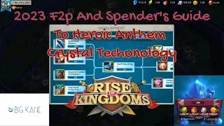 2023 Heroic Anthem KvK Crystal Tech Guide | F2P and Lower Spenders