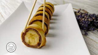 Nutella Banana Sushi | French Crepes