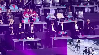 BTS and Idols reacting to mamamoo at GDA 2019