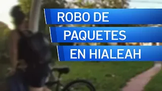 Captan a pareja sospechosa de robar paquetes en vecindario de Hialeah