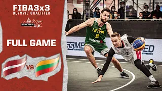 Latvia v Lithuania | Men's - Full Game | FIBA 3x3 Olympic Qualifier