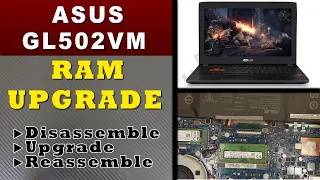 ASUS ROG Strix GL502 Ram upgrade disassembly guide