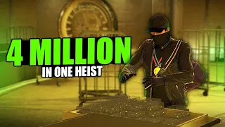 $4 Million In 1 Heist!, With Casino Heist Vault Glitch | Silent And Sneaky Roof Entrance