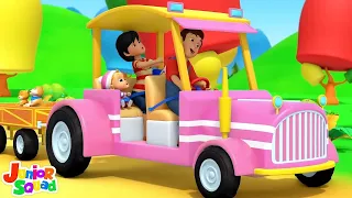 Wheels On The Tractor - Farm Vehicle Song & Nursery Rhymes for Children