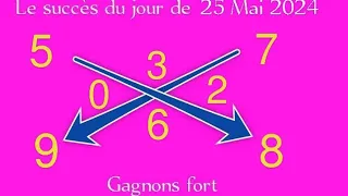 LA CROIX DU JOUR DE 25 MAI 2024 et LE CALCUL DES PIONS FORT POUR GAGNER AU LOTTO