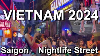 Vietnam Nightlife in Ho Chi Minh City (Saigon) 2024 | Explore the streets of District 1