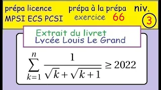 préparer sa prépa MPSI -ex66 - Louis Le Grand - inégalité avec racine carrée et valeur absolue