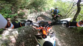 KTM 350 EXC-F Six days - Enduro in the forest !