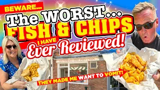 BEWARE! The WORST Fish and Chips I've EVER REVIEWED in The UK - THEY MADE ME want to VOMIT!