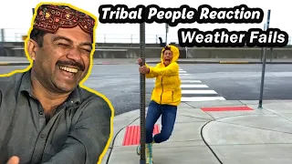 Tribal People React To Funny and Weird Weather, Best Nature Fails