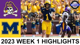 #2 Michigan vs East Carolina Highlights | College Football Week 1 | 2023 College Football Highlights