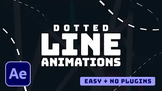Make DOTTED LINE ANIMATIONS In After Effects | Tutorial