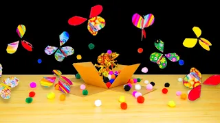 How to Make Butterfly Explosion Surprise Gift Box DIY