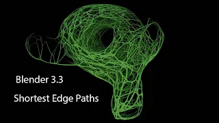 Нода Кратчайшей Путь в Blender 3.3 Geometry nodes Shortest paths