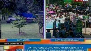 NTG: Ilang taga suporta ni ex-Pres. Arroyo, nagtipon-tipon sa Sandigandabayan