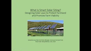 Webinar: Designing Solar Land Use Laws that Protect Productive Farmland