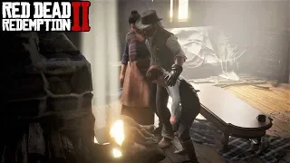 Red Dead Redemption 2 - Джон Марстон и Джек идут на рыбалку | Джон спасает собаку Джека