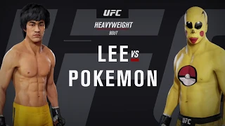 Bruce Lee vs. Pikachu Pokemon (EA sports UFC 3)