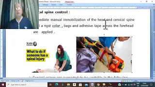 Trauma in English 2 (Primary survey , airway & cervical control) , by Dr. Wahdan .