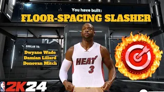 *NEW* RARE FLOOR-SPACING SLASHER BUILD IN NBA 2K24! SUPER RARE OVERPOWERED DEMIGOD BUILD IN NBA 2K24