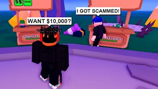 Giving ROBUX to People Who Got SCAMMED in Pls Donate