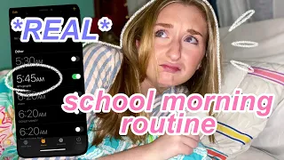 my REAL school morning routine… SENIOR YEAR ☀️