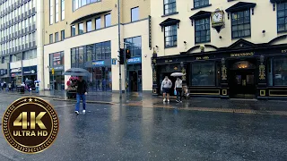 Walking Around Belfast in the Rain | 4K Binaural Sounds Northern Ireland