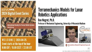 Terramechanics Models for Lunar Robotics Applications | Dan Negrut | University of Wisconsin-Madison