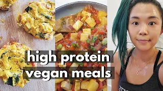 WHAT I ATE IN A DAY (HIGH PROTEIN VEGAN MEALS) / Staying Fit in Quarantine