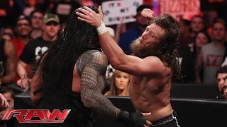 Daniel Bryan and Roman Reigns brawl as Raw goes off the air: Raw, February 16, 2015