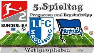 1. FC Magdeburg - Hertha BSC 5.Spieltag 2.Bundesliga Saison 23/24 Prognose/Ergebnis Tipp