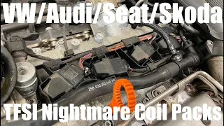 VW/Audi/Seat/Skoda 1.4 TFSI Ignition Coil Removal & Spark Plugs