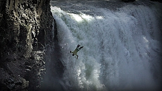 Raging Water Cliff Jumping at McCloud Falls