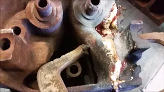 Learning how to Braze Cast Iron on a cylinder head