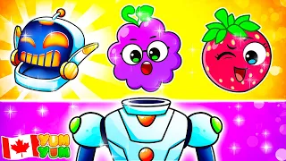 Robot Body Puzzle Play Song 😱🤖| Catch Robot Part Song 💢| Robot Dance | YUM YUM Canada - Kids Songs