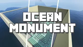 Minecraft: Clearing Water of the Ocean Monument in Survival [3 Minutes Tutorial]